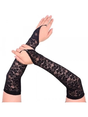 Parmak Askılı Zarif Dantel Eldiven