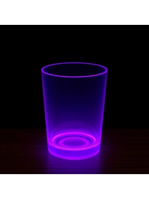 PartyGlow Neon Mor Bardak 8.5 x 10.5 cm