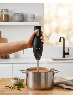 Paslanmaz Çelik Blender Ayağına Sahip Ergonomik El Blenderı