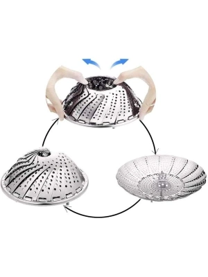 Paslanmaz Çelik Buharda Pişirme Sepeti