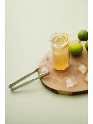 Paslanmaz Çelik Buz Maşası 15 cm İçecek Kokteyl Bar Servis Maşası