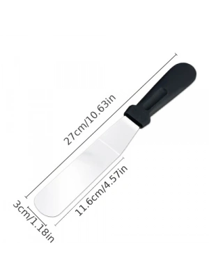 Paslanmaz Çelik L Tipi Pastacı Spatulası