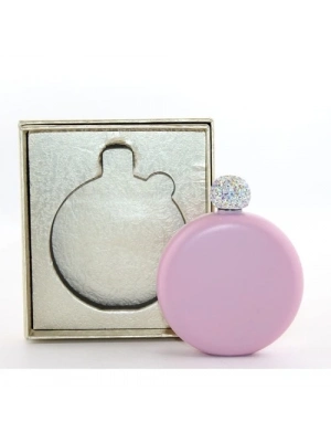 Paslanmaz Çelik Matara 5 Oz Pembe