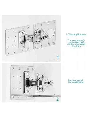 Paslanmaz Çelik Menteşe Onarım Plakası
