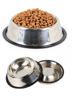 Paslanmaz Çelik Metal Mama Kabı 15 cm.