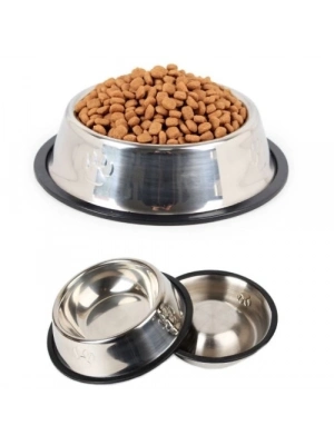 Paslanmaz Çelik Metal Mama Kabı 22 cm.