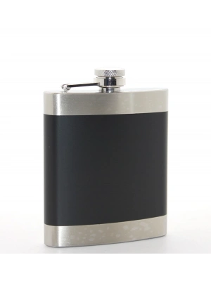 Paslanmaz Çelik Tekli 7 Oz Matara Siyah