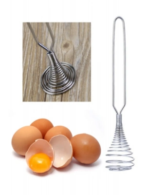 Paslanmaz Metal Mini Yumurta Çırpıcı & Karıştırıcı