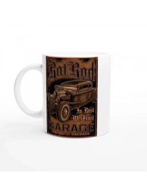 Paslı Güce Saygı Duyan Rat Rod Garaj Kupa Bardak