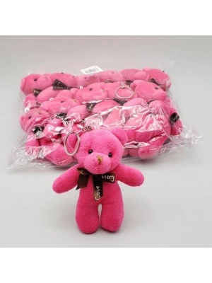 Peluş Ayıcık Anahtarlık Pembe