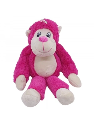Peluş Maymun 40 cm - Yumuşak Peluş - G5501 - Pembe