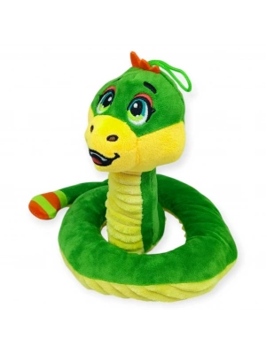 Peluş Sevimli Hayvanlar 35 cm - Yeşil Çıngıraklı Yılan