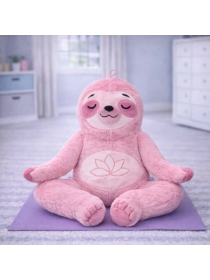 Peluş Yogacı Tembel Hayvan 40 cm - Pembe