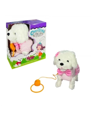 ® PFT-B025 PELUŞ TASMALI YÜRÜYEN KÖPEK PEMBE -VRD