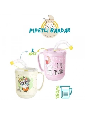 Pipetli Bardak 2 li Momma Design