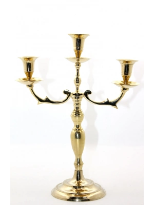 Pirinç 3lü Şamdan Model 2