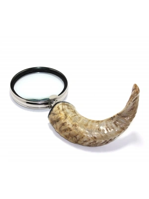 Pirinç Boynuz Saplı Büyüteç Ksk14