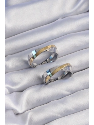 ® Pirinç Gold Gümüş Renkli Halka Küpe