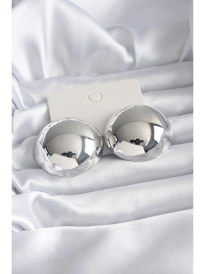 ® Pirinç Gümüş Renk Kadın Küpe