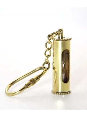 Pirinç Kumsaati Anahtarlık 2496c