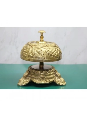 Pirinç Masa Üstü Basmalı Çan
