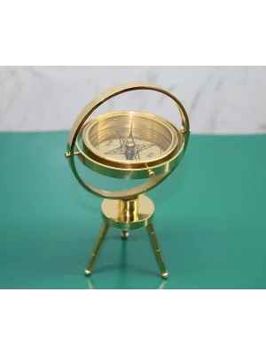 Pirinç Masa Üstü Pusula 15745