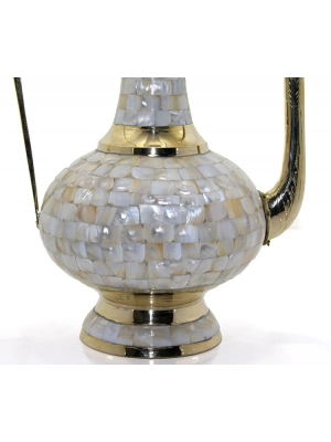 Pirinç Sedefli İbrik 55 Cm