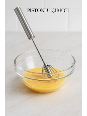 Pistonlu Metal Çırpıcı 30 cm