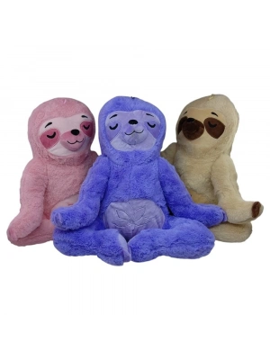 PL62483 - PELUŞ YOGACI TEMBEL HAYVAN 40 CM 3 AST