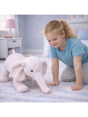 PL62492 - PELUŞ YATAN FİL 65 CM 3 AST