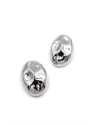 Plaka Küpe - Gümüş