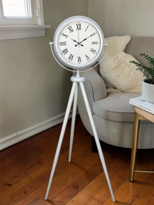 Platin Classic White Roma Tripod Ayaklı Saat