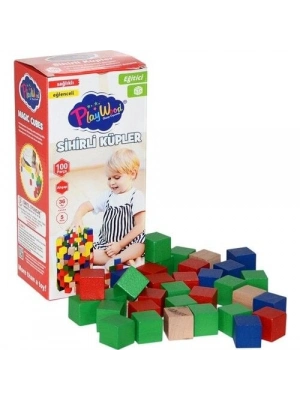 Play Wood Ahşap Sihirli Küpler 100 Parça 359
