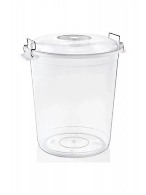 Plus Şeffaf Bakliyat Kovası 50 Litre Royaleks-ASD173