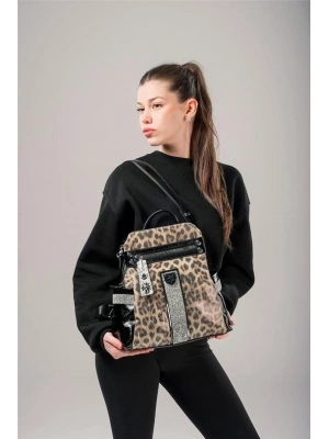 Poge Leopar Cilt Kol Ve Sırt Çantası