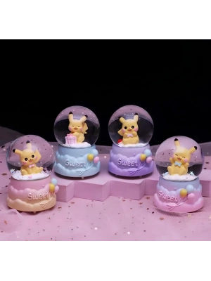 Pokemon Işıklı Kar Küresi 7 Cm Alk3396