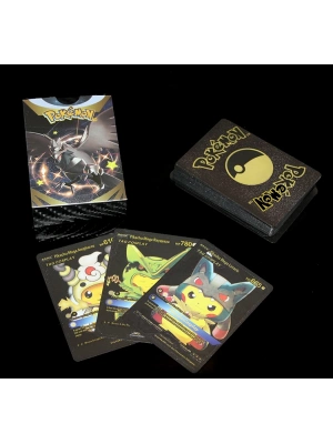 Pokemon Oyun Kartı Metalik Siyah Deste