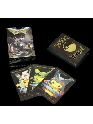 Pokemon Oyun Kartı Metalik Siyah Deste