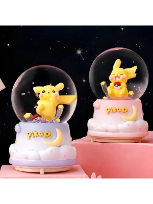 Pokemon Üflemeli Işıklı Müzikli Kar Küresi Orta Boy