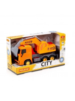 Polesie İş Makinaları Serisi - Sesli Işıklı - Excavator