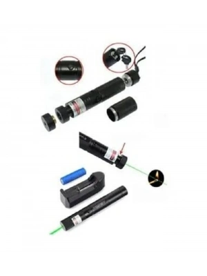 Polizei Şarjlı Turbo Yeşil Lazer Pointer Kibrit Yakabilen  Güç 1000mw