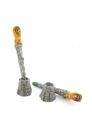 Polyester Aslan Figürlü Tükenmez Kalem