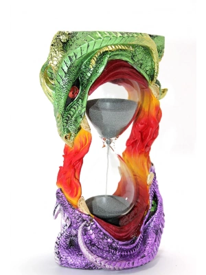 Polyester Dragon Tasarımlı Kum Saati Model 1