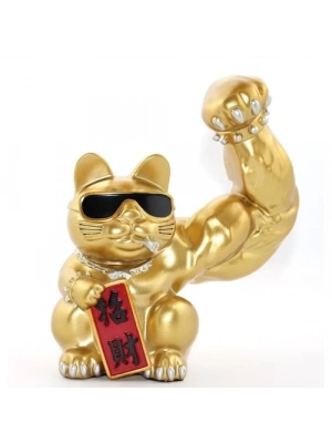Polyester Şanslı Kedi Figürü Model 2