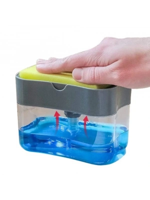 Pompa Mekanizmalı Sünger Hazneli Sıvı Sabunluk