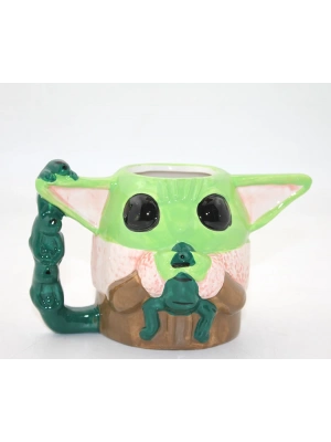 Porselen Baby Yoda Kupa Bardak