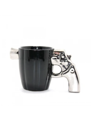 Porselen Silahlı Kupa Bardak Model 1