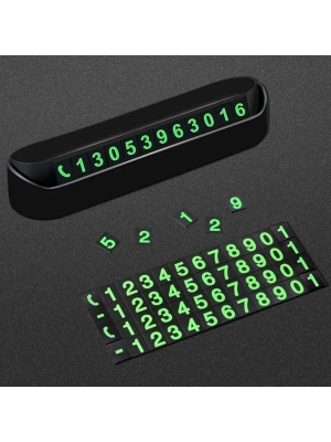 ®  Pratik Fosforlu Telefon Numarası Yamzak İçin Araç İçi Oto Numaratör Numaralık