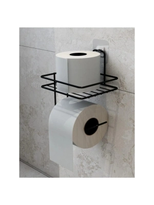 Pratik Yapışkanlı Metal Tuvalet Kağıdı Tutucu