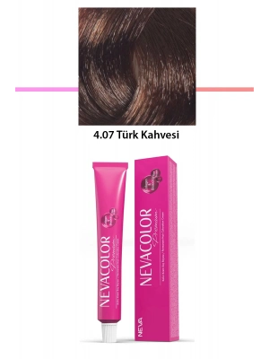 Premium 4.07 Türk Kahvesi - Kalıcı Krem Saç Boyası 50 g Tüp